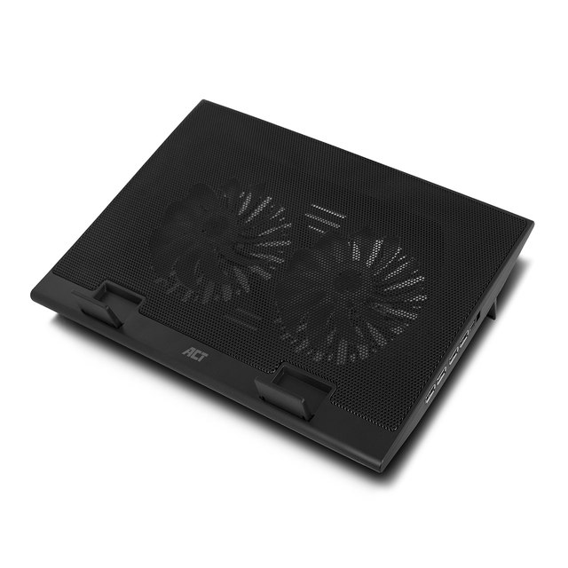 Laptopstandaard ACT 2 standen met ventilator 4-p hub afbeelding