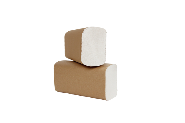 Handdoek Cleaninq H2 i-vouw 2-laags 205x240mm 25x150 vel wit — Foto 2 van 2