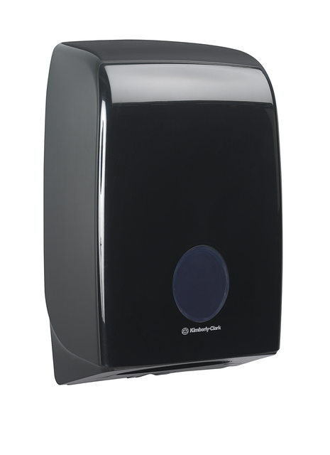 Handdoekdispenser Aquarius voor i-vouw zwart 7171 — Foto 2 van 2