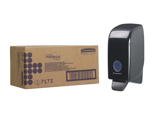 Zeepdispenser Aquarius 1 liter zwart 7173 afbeelding