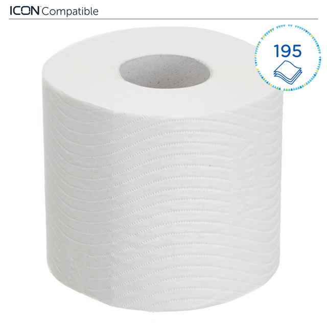 Toiletpapier Kleenex 3-laags 195vel wit 8459 — Foto 2 van 2