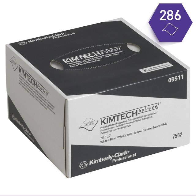 Poetsdoek Kimtech Science 208x112mm 30x286vel dispenserdoos wit 7552 — Foto 2 van 2