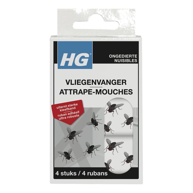 Vliegenvanger HG HGX kleefstrips 4 stuks afbeelding