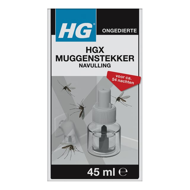 Muggenstekker HG HGX navulling 45ml afbeelding