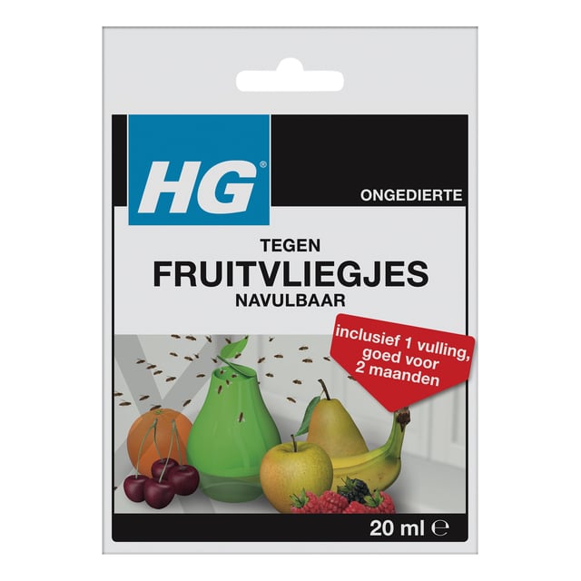 Fruitvliegjesval HG HGX met 1 navulling 20ml afbeelding