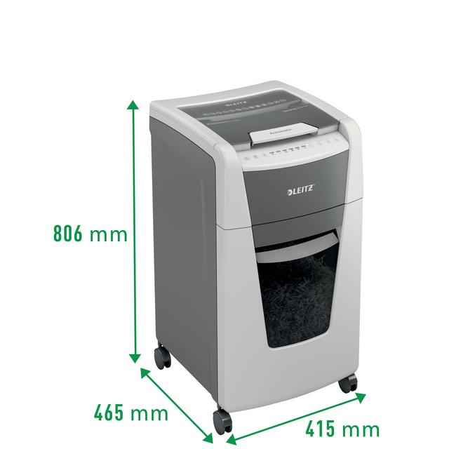Papiervernietiger Leitz IQ Auto+ Office 300 P5 snippers 2x15mm — Foto 2 van 2