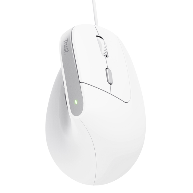 Muis Trust ergonomisch BAYO II wit — Foto 2 van 2