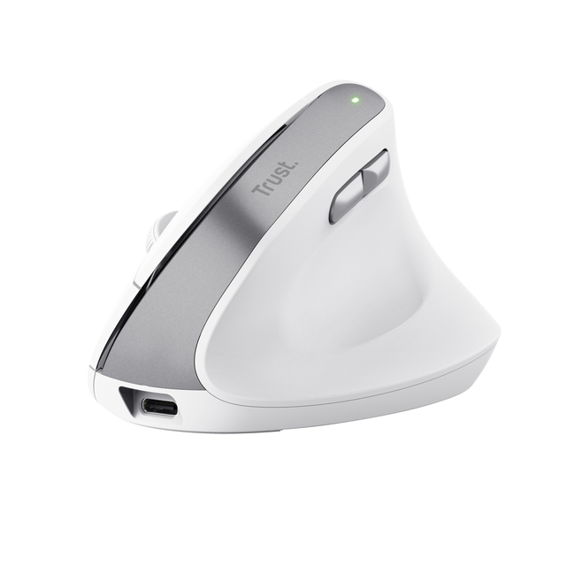 Muis Trust ergonomisch BAYO II draadloos wit — Foto 2 van 2