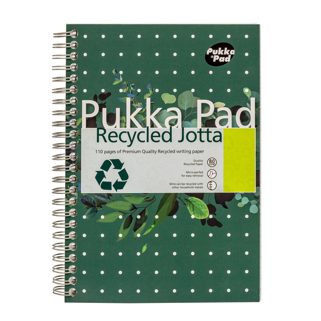 Notitieboek Pukka Pad Jotta A5 lijn 110 pagina&apos;s 80gr groen afbeelding