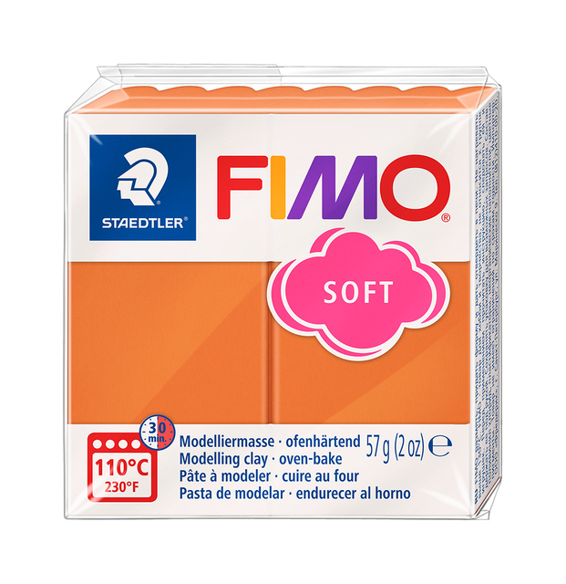Boetseerklei Fimo soft 57 gram cognac afbeelding