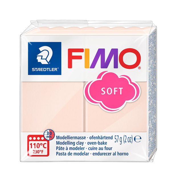 Boetseerklei Fimo soft 57 gram perzik afbeelding