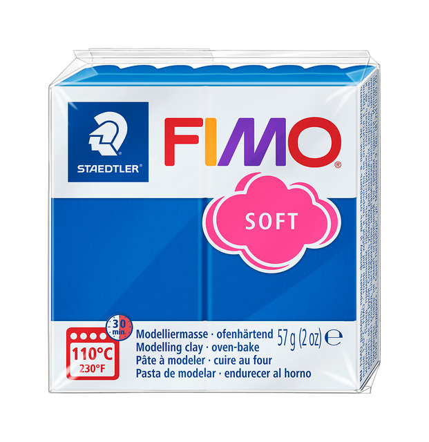 Boetseerklei Fimo soft 57 gram pacificblauw afbeelding