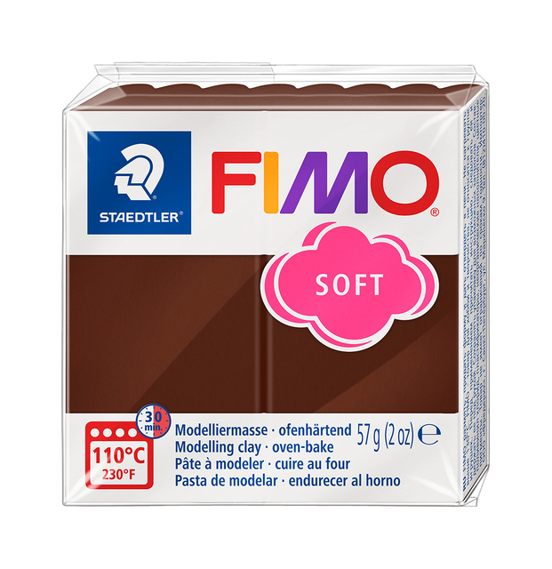 Boetseerklei Fimo soft 57 gram choco afbeelding