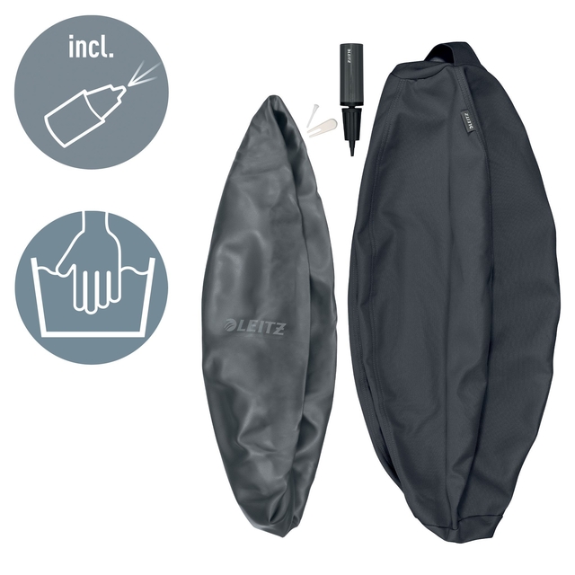 Actieve zitbal Leitz Ergo 75cm anti-rol donkergrijs — Foto 2 van 2
