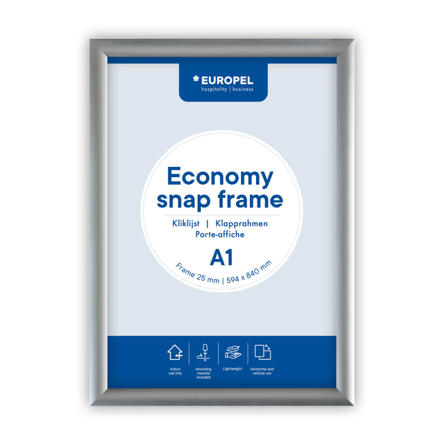 Kliklijst Europel Economy A1 zilver afbeelding