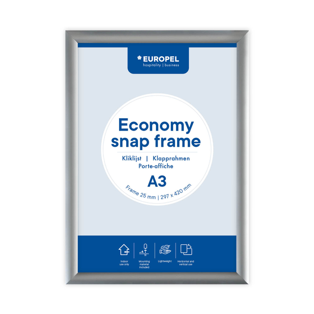 Kliklijst Europel Economy A3 zilver afbeelding