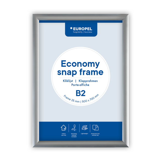 Kliklijst Europel Economy B2 zilver afbeelding