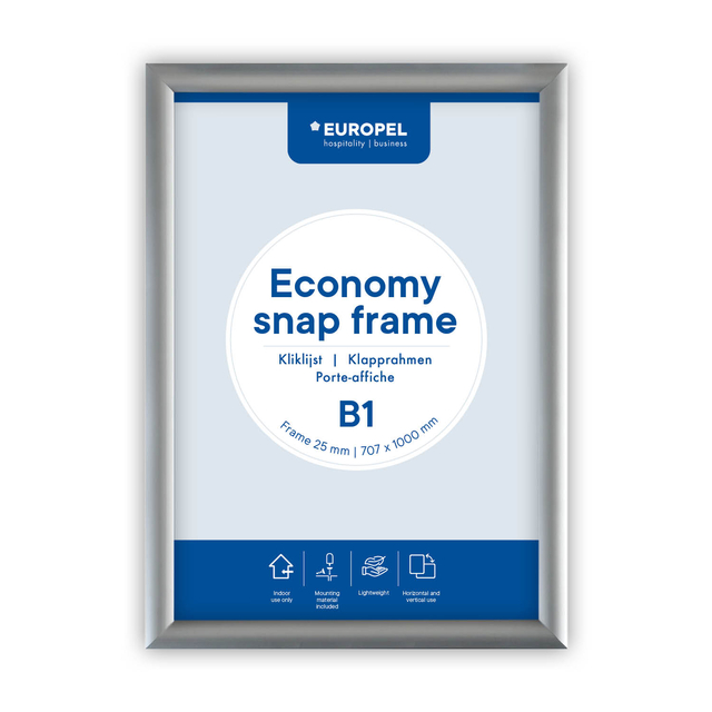 Kliklijst Europel Economy B1 zilver afbeelding