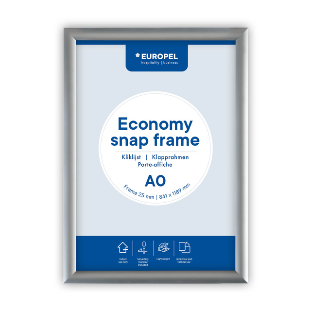Kliklijst Europel Economy A0 zilver afbeelding
