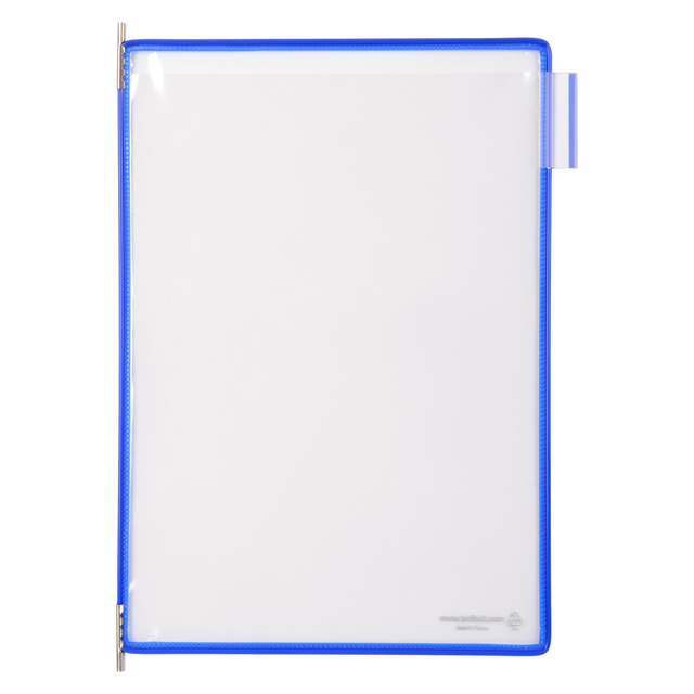 Zichtpaneel Tarifold A4 verticaal blauw 10 stuks afbeelding