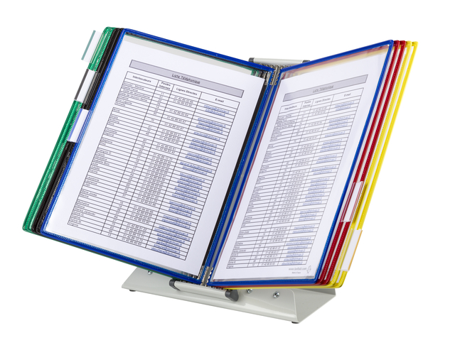 Zichtpanelensysteem bureau Tarifold metaal A4 met 10-tassen assorti — Foto 2 van 2