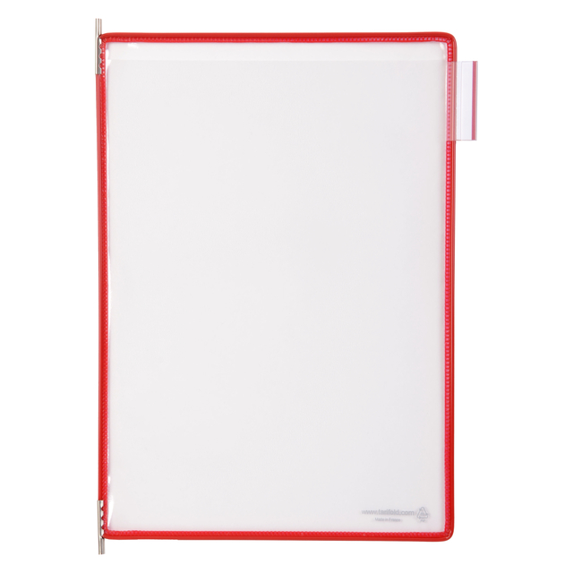 Zichtpaneel Tarifold A4 verticaal rood 10 stuks afbeelding