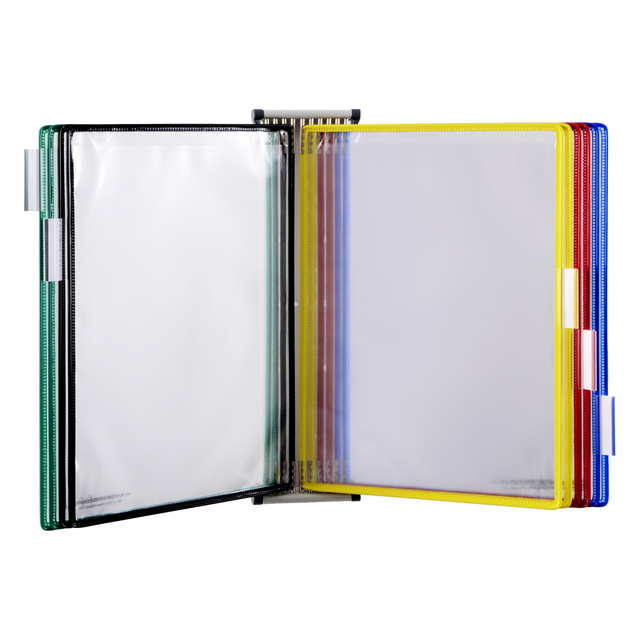 Zichtpanelensysteem wand Tarifold metaal A4 met 10-tassen assorti afbeelding