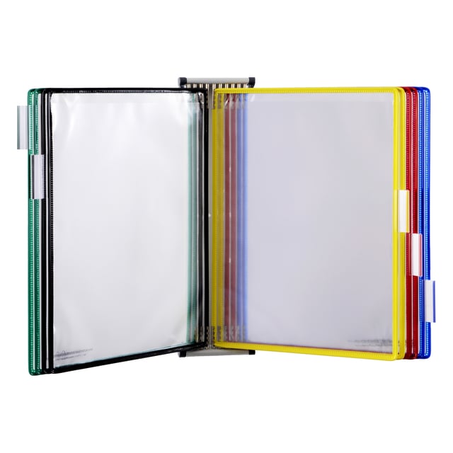 Zichtpanelensysteem wand Tarifold metaal A4 met 10-tassen assorti afbeelding