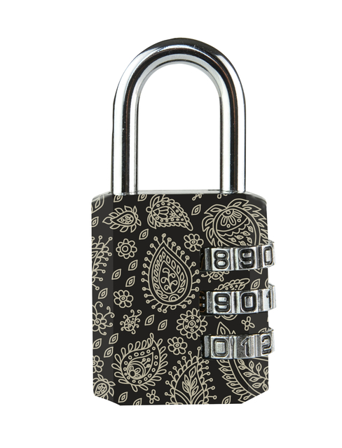 Hangslot Masterlock 3-cijfer combinatie 30mm 4 patronen ass afbeelding