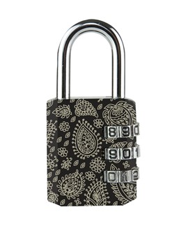 Hangslot Masterlock 3-cijfer combinatie 30mm 4 patronen ass