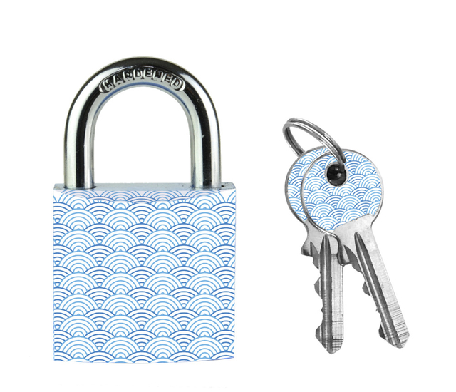 Hangslot Masterlock 30mm golven motief afbeelding