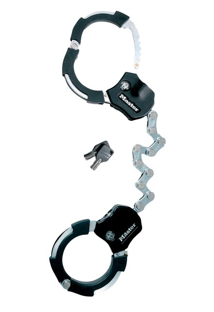 Handboeisloten Masterlock Street Cuff 55 cm zwart afbeelding