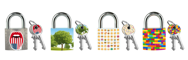 Hangslot Masterlock 30mm 4 patronen assorti afbeelding
