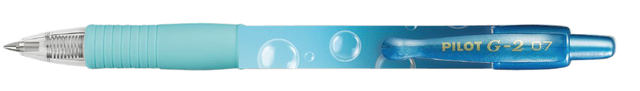 Gelschrijver PILOT G-2 Bubble blauw medium blauwschrijvend afbeelding