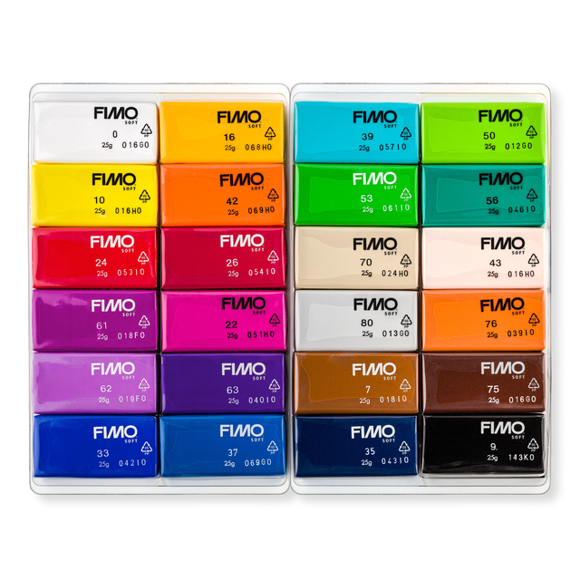 Boetseerklei Staedtler Fimo soft 8023C assorti 24 stuks — Foto 2 van 2