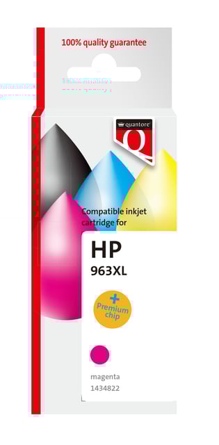 Inktcartridge Quantore alternatief tbv Hp 963XL 3JA28AE hc rood afbeelding