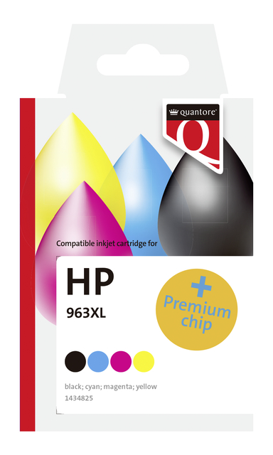 Inktcartridge Quantore alternatief tbv Hp 912XL 3YL83AE hc geel afbeelding