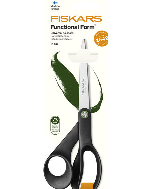 Schaar Fiskars Functional Form universeel 21cm zwart afbeelding
