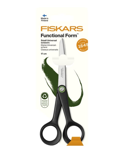 Schaar Fiskars Functional Form universeel klein 17cm zwart afbeelding