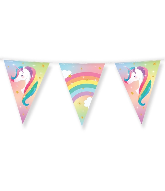 Vlaggenlijn Unicorn folie 10 meter afbeelding