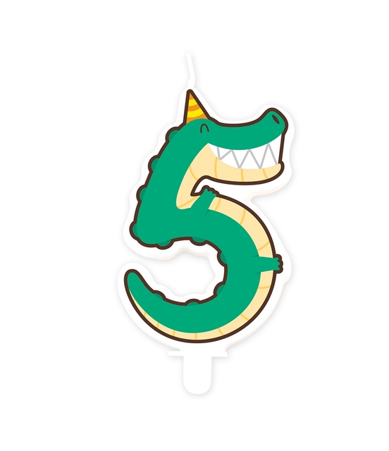 Jungle candle 5 Crocodile afbeelding