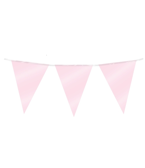 Party Flag Foil Baby Pink afbeelding