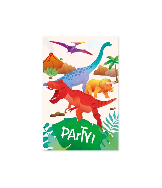 Uitnodigingskaarten Dino afbeelding