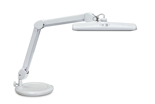 Werkpleklamp MAUL Intro LED dimbaar op voet wit — Foto 2 van 2