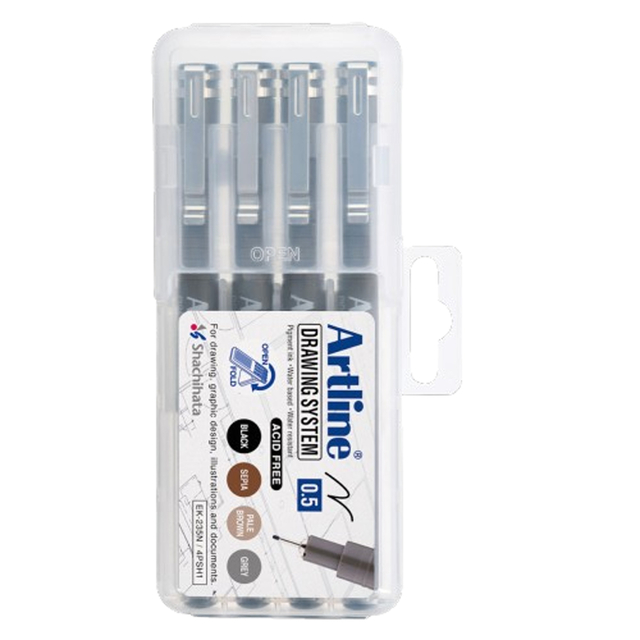 Fineliner Artline technisch 0.5mm assorti afbeelding