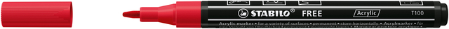 Acrylmarker STABILO Free Acrylic T100 karmijnrood afbeelding