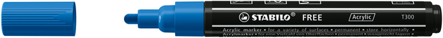 Acrylmarker STABILO Free Acrylic T300 donkerblauw afbeelding
