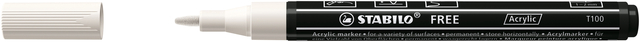 Acrylmarker STABILO Free Acrylic T100 wit afbeelding