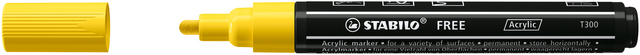 Acrylmarker STABILO Free Acrylic T300 geel afbeelding