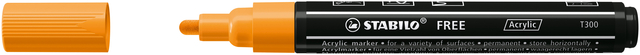 Acrylmarker STABILO Free Acrylic T300 oranje afbeelding